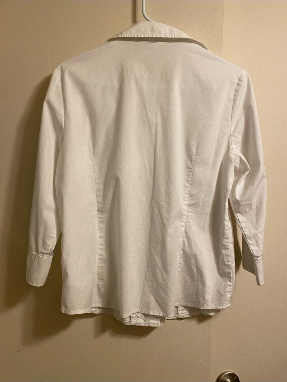 FDJ French Dressing White Pintuck Button-Up Blouse Size 8 - Picture 8 of 16